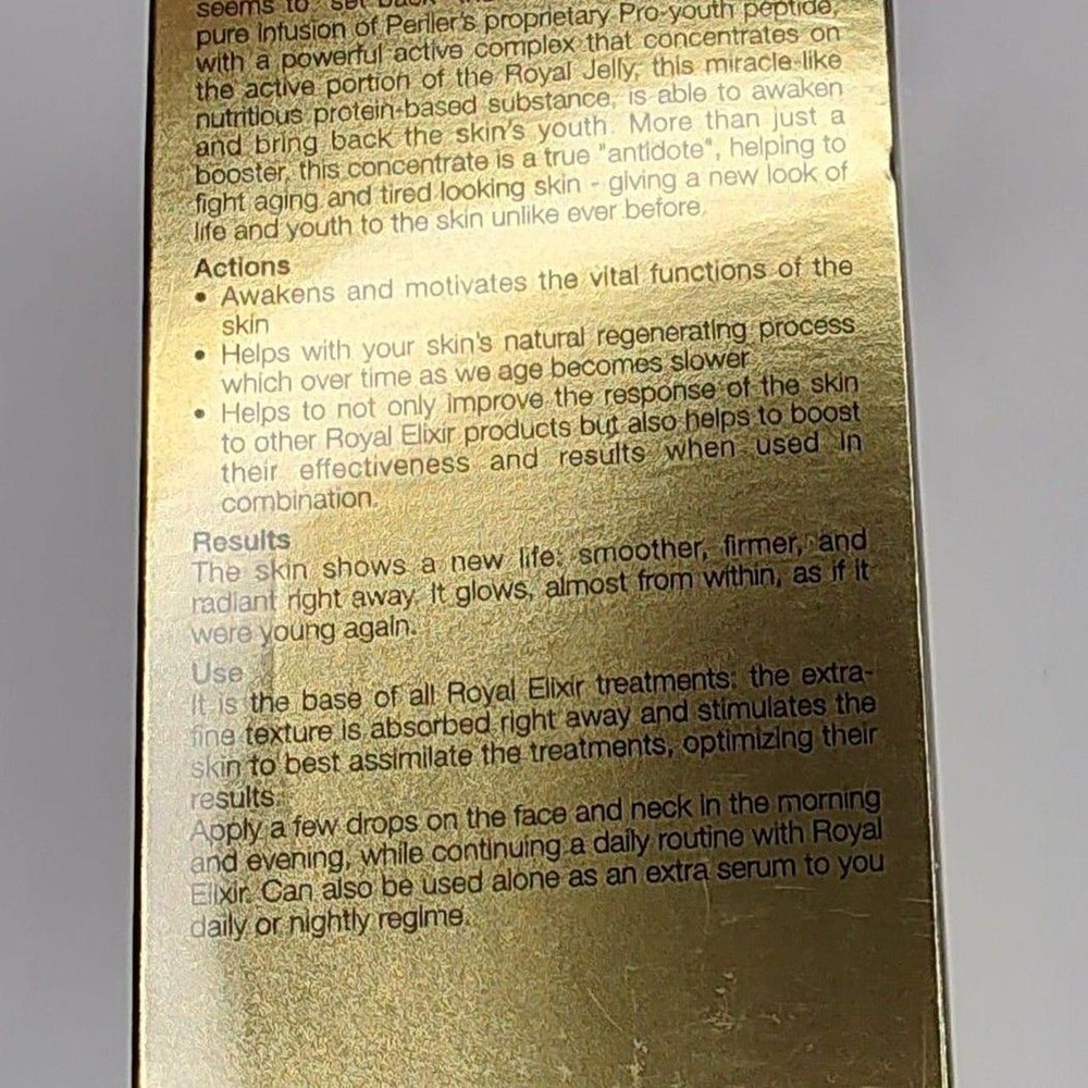 Perlier Royal Elixir Youth Creator Royal Pro-Youth Peptide 2 oz 60ml New - Picture 4 of 6